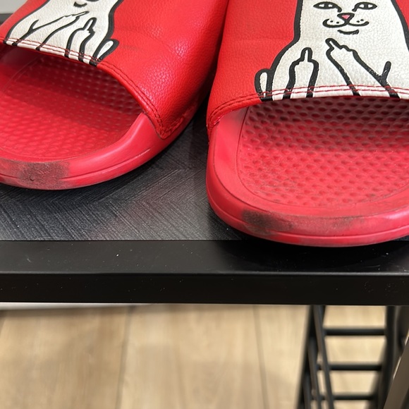 Rip n Dip - Red Slides size US Mens 10 - Picture 3 of 6